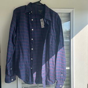 Abercrombie Men’s Linen Button Down Shirt